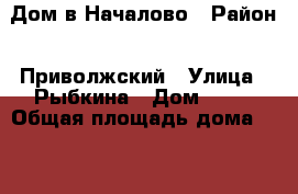 Дом в Началово › Район ­ Приволжский › Улица ­ Рыбкина › Дом ­ 18 › Общая площадь дома ­ 76 › Площадь участка ­ 369 › Цена ­ 1 500 000 - Астраханская обл. Недвижимость » Дома, коттеджи, дачи продажа   . Астраханская обл.